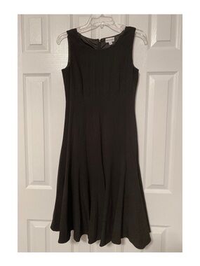 Marvin Richards Black Sleeveless Midi A-Line Dress